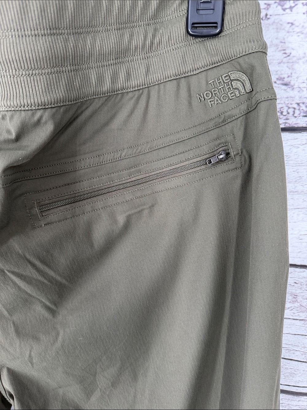 The North Face Women's Olive Green Drawstring Joggers - Picture 3 of 5
